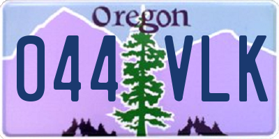 OR license plate 044VLK