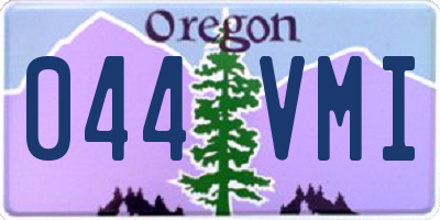 OR license plate 044VMI