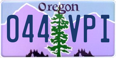 OR license plate 044VPI