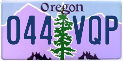 OR license plate 044VQP