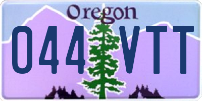 OR license plate 044VTT