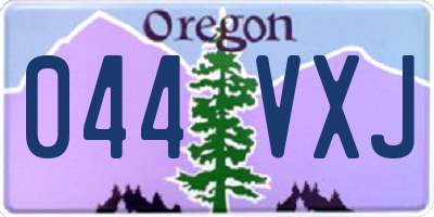 OR license plate 044VXJ