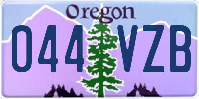 OR license plate 044VZB