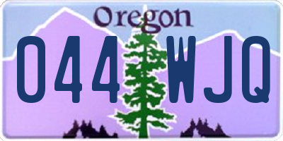 OR license plate 044WJQ