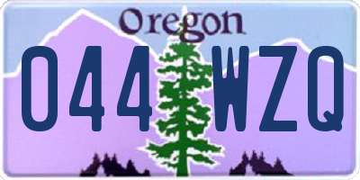 OR license plate 044WZQ