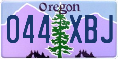 OR license plate 044XBJ