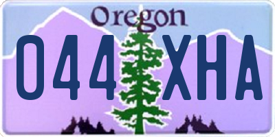 OR license plate 044XHA