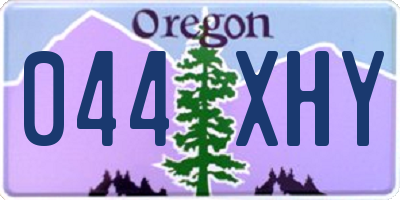OR license plate 044XHY