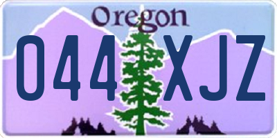 OR license plate 044XJZ