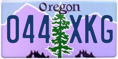 OR license plate 044XKG