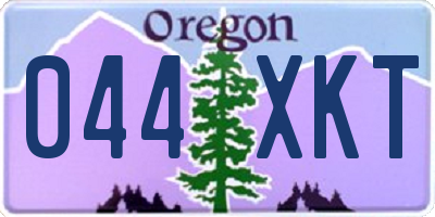 OR license plate 044XKT
