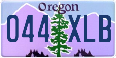 OR license plate 044XLB
