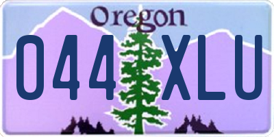 OR license plate 044XLU