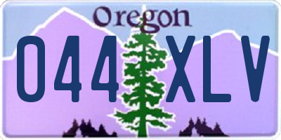 OR license plate 044XLV