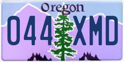OR license plate 044XMD