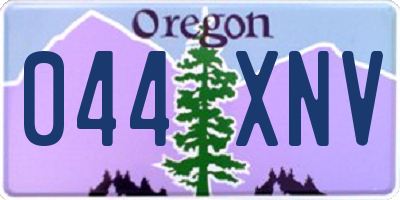 OR license plate 044XNV