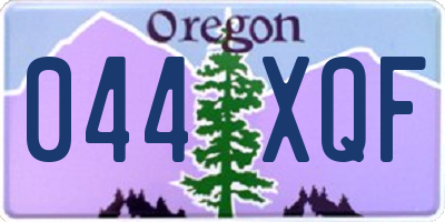 OR license plate 044XQF