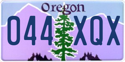 OR license plate 044XQX
