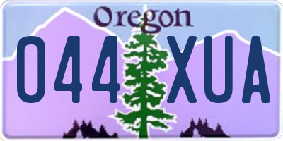 OR license plate 044XUA
