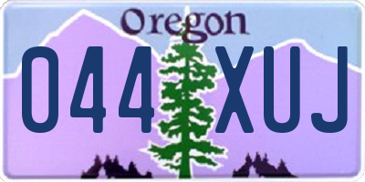 OR license plate 044XUJ