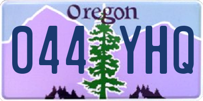 OR license plate 044YHQ