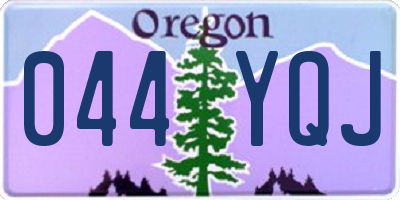 OR license plate 044YQJ