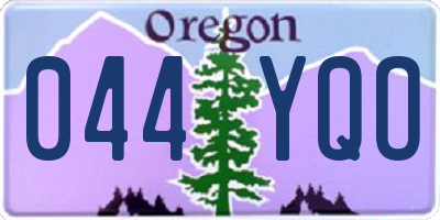 OR license plate 044YQO