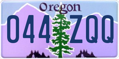 OR license plate 044ZQQ