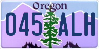 OR license plate 045ALH