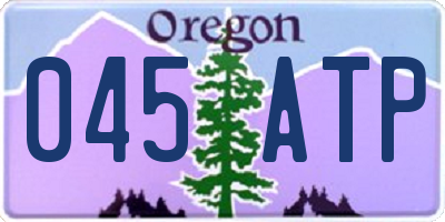 OR license plate 045ATP