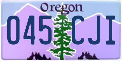 OR license plate 045CJI