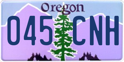 OR license plate 045CNH