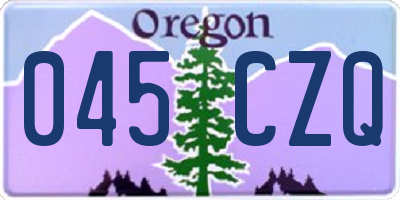 OR license plate 045CZQ