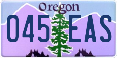 OR license plate 045EAS