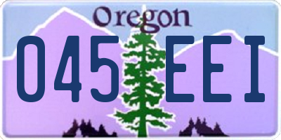 OR license plate 045EEI