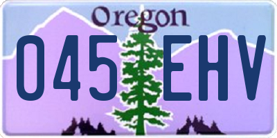 OR license plate 045EHV