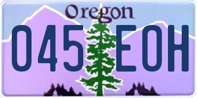 OR license plate 045EOH