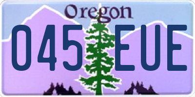 OR license plate 045EUE