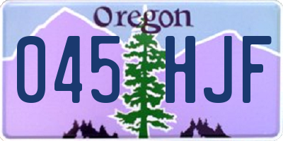 OR license plate 045HJF