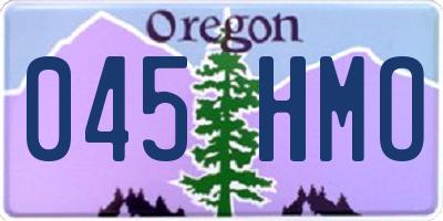 OR license plate 045HMO