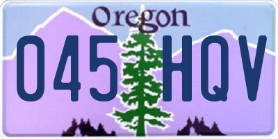 OR license plate 045HQV