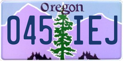 OR license plate 045IEJ