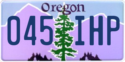 OR license plate 045IHP