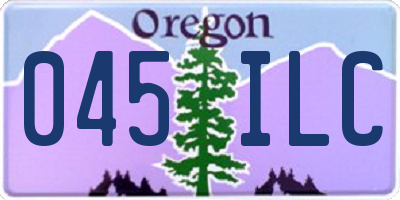 OR license plate 045ILC