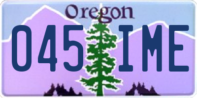OR license plate 045IME