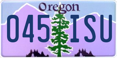 OR license plate 045ISU
