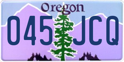 OR license plate 045JCQ