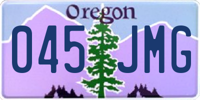 OR license plate 045JMG