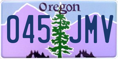 OR license plate 045JMV