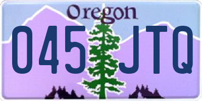 OR license plate 045JTQ